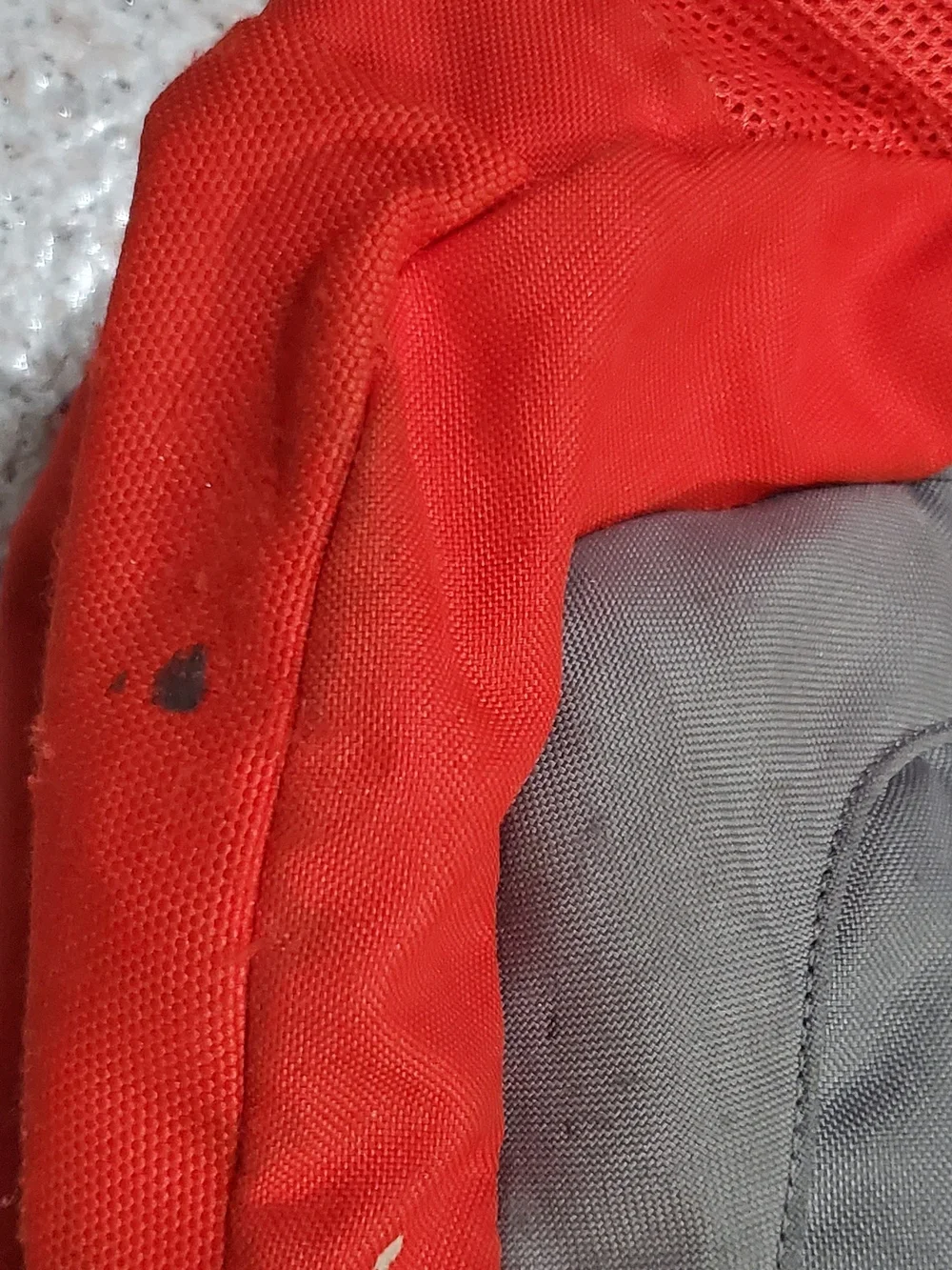 The North Face Gray and Red Men's Backpack - Hayatack Daypack
